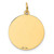 Image of 14K Yellow Gold Poodle Disc Charm