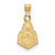 14K Yellow Gold Purdue Small Pendant by LogoArt (4Y037PU)