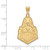 Image of 14K Yellow Gold Purdue XL Pendant by LogoArt (4Y040PU)
