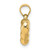 Image of 14K Yellow Gold Quilted Puffed Heart Pendant