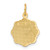 Image of 14K Yellow Gold Registered Nurse Disc Charm C1784