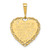 Image of 14K Yellow Gold Reversible I Love You Heart Pendant