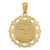 Image of 14K Yellow Gold Rhodium Plated Baptism Pendant C4524