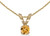 14k Yellow Gold Round Citrine Pendant (Chain NOT included) (CM-P1418X-11)