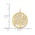 Image of 14K Yellow Gold Round Tree Pendant