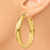 Image of 21mm 14K Yellow Gold Round Tube Hoop Earrings TC143