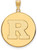 Image of 14K Yellow Gold Rutgers XL Disc Pendant by LogoArt (4Y021RUT)