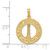 Image of 14K Yellow Gold Saint Augustine Round Frame w/ Lighthouse Pendant