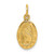 Image of 14K Yellow Gold Saint Christopher Medal Charm C820