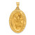 Image of 14K Yellow Gold Saint Christopher Medal Pendant REL139