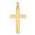 Image of 14K Yellow Gold Sand Blasted Cross Pendant