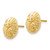 Image of 12mm 14K Yellow Gold Sand Dollar Stud Post Earrings TE636
