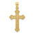 Image of 14K Yellow Gold Satin & Polished Faith Cross Pendant