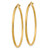 Image of 45mm 14K Yellow Gold Satin & Shiny-Cut 2mm Round Tube Hoop Earrings TC214