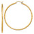 Image of 50mm 14K Yellow Gold Satin & Shiny-Cut 2mm Round Tube Hoop Earrings TC215 Image of 50mm 14K Yellow Gold Satin & Shiny-Cut 2mm Round Tube Hoop Earrings TC215