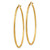 Image of 55mm 14K Yellow Gold Satin & Shiny-Cut 2mm Round Tube Hoop Earrings TC216