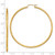 Image of 55mm 14K Yellow Gold Satin & Shiny-Cut 2mm Round Tube Hoop Earrings TC216