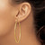 Image of 60mm 14K Yellow Gold Satin & Shiny-Cut 2mm Round Tube Hoop Earrings TC217