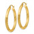 Image of 30mm 14K Yellow Gold Satin & Shiny-Cut 3mm Round Hoop Earrings TC288