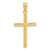 Image of 14K Yellow Gold Satin & Shiny-Cut Cross Pendant C187