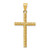 Image of 14K Yellow Gold Satin & Shiny-Cut Cross Pendant C187