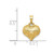 Image of 14K Yellow Gold Satin & Shiny-Cut Puffed Heart Pendant