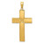 Image of 14K Yellow Gold Satin Finish Crucifix Pendant