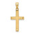 Image of 14K Yellow Gold Satin/Polished Beveled Small Latin Cross Pendant