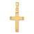 Image of 14K Yellow Gold Satin/Polished Beveled Small Latin Cross Pendant