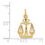 Image of 14K Yellow Gold Scales Of Justice Charm A2918