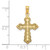 Image of 14K Yellow Gold Scalloped Cross Pendant