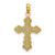 Image of 14K Yellow Gold Scalloped Cross Pendant