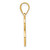 Image of 14K Yellow Gold Script Letter E Initial Pendant with Diamond