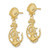 Image of 14K Yellow Gold Shell & Anchor Double Dangle Earrings