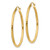 Image of 35mm 14K Yellow Gold Shiny-Cut 2mm Round Tube Hoop Earrings TC230
