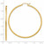 Image of 55mm 14K Yellow Gold Shiny-Cut 2mm Round Tube Hoop Earrings TC768