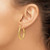 Image of 30mm 14K Yellow Gold Shiny-Cut 3mm Round Hoop Earrings TC264