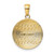 Image of 14K Yellow Gold Shiny-Cut Baseball Pendant