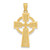 Image of 14K Yellow Gold Shiny-Cut Celtic Cross Pendant C3608