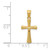 Image of 14K Yellow Gold Shiny-Cut Cross Pendant REL124