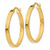 Image of 32.25mm 14K Yellow Gold Shiny-Cut Edge Large 3mm Polished Hoop Earrings