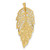 Image of 14K Yellow Gold Shiny-Cut Leaf Slide Pendant
