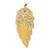 Image of 14K Yellow Gold Shiny-Cut Leaf Slide Pendant