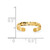 Image of 14K Yellow Gold Shiny-cut Pattern Toe Ring