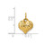 Image of 14K Yellow Gold Shiny-Cut Puffed Heart Charm D2887