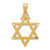 Image of 14K Yellow Gold Shiny-Cut Star Of David Pendant