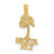 Image of 14K Yellow Gold Siesta Key Under Palm Tree Pendant