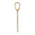 Image of 14K Yellow Gold Small Enameled Awareness Ribbon Pendant