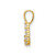 Image of 14K Yellow Gold Small Initial J Diamond Pendant