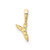 Image of 14K Yellow Gold Small Initial Y Diamond Pendant